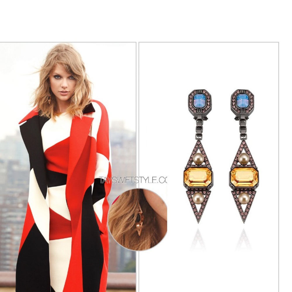 Mawi Taylor Swift Pearl Point Drop Earrings